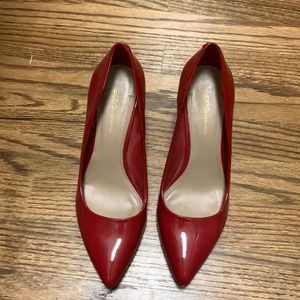 BCBG Red patent leather pumps, size 7.5